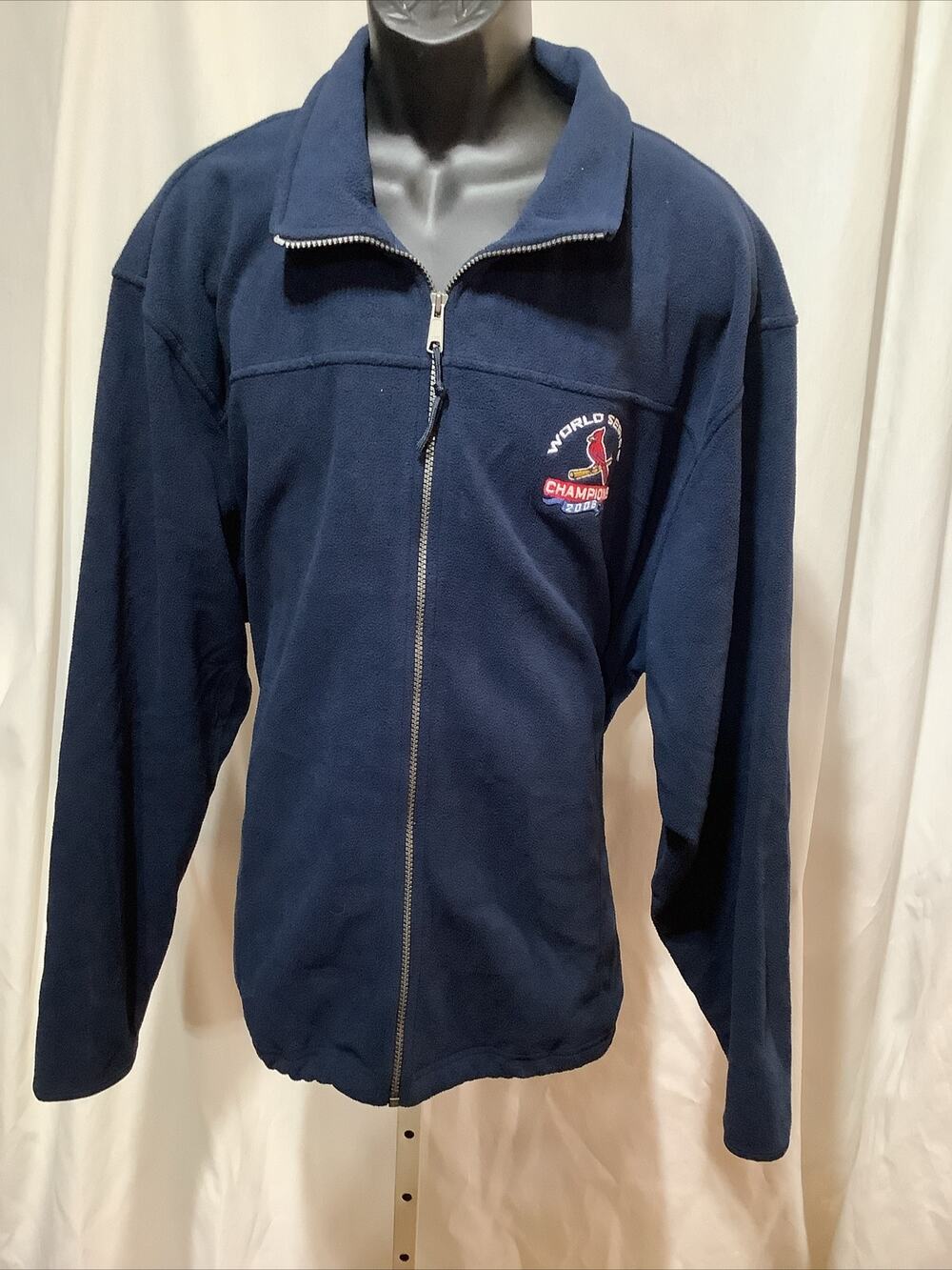 Vintage St Louis Cardinals 2006 World Series Champions Antigua Fleece Jacket 2XL